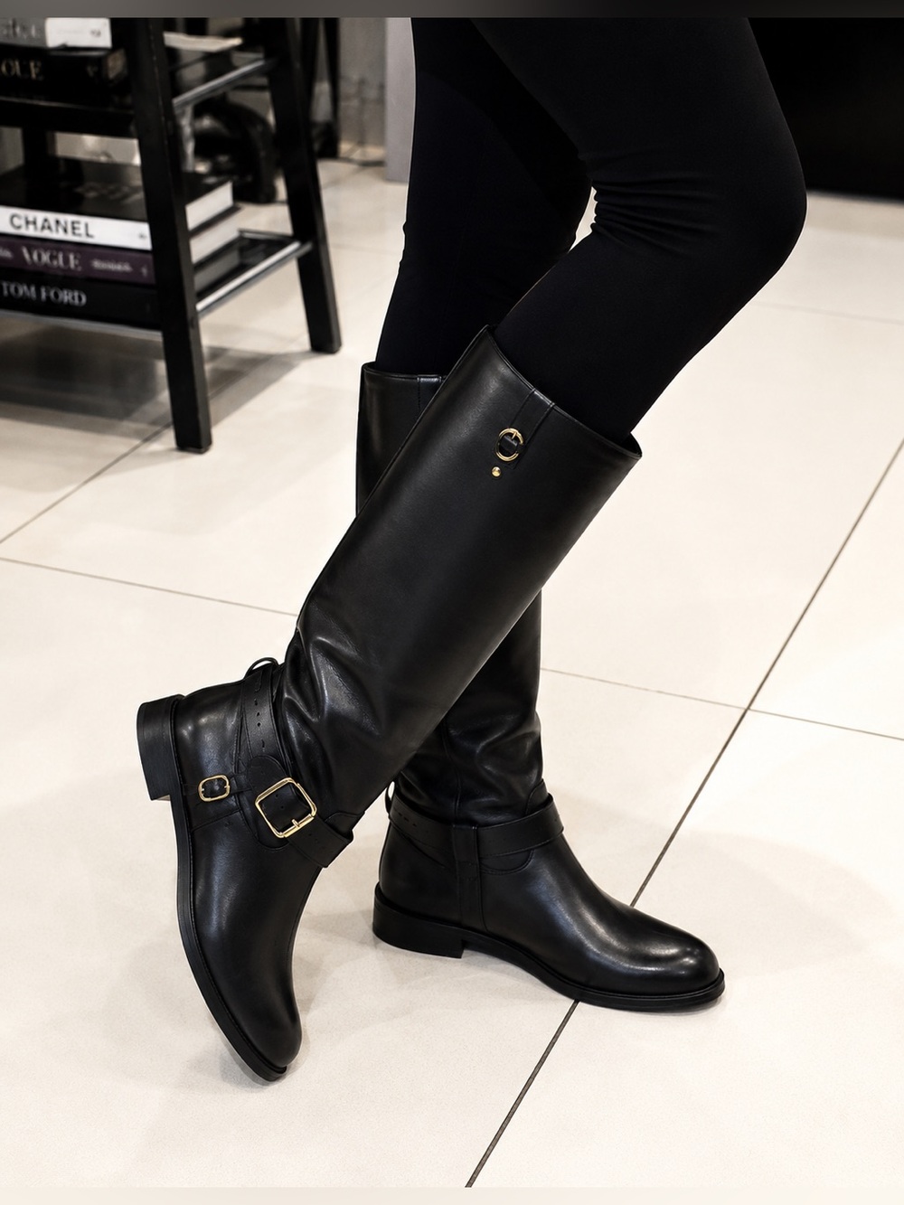 Italian riding leather boots